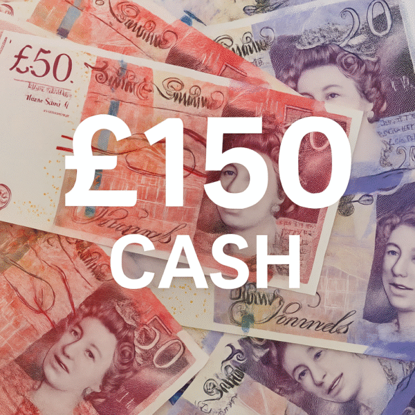 £150 Cash - LOW ODDS! ONLY 300 TICKETS!